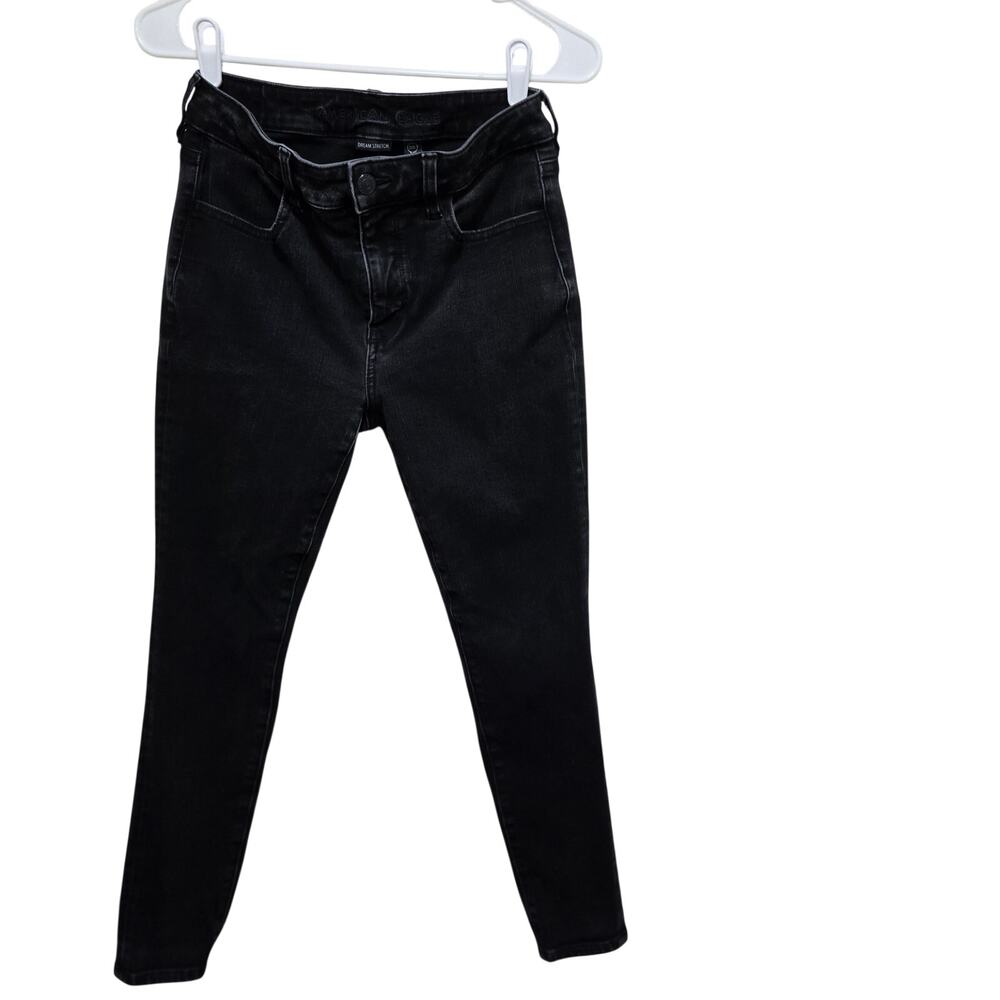 American Eagle High Rise Jegging Black Dream Stretch 6 Short